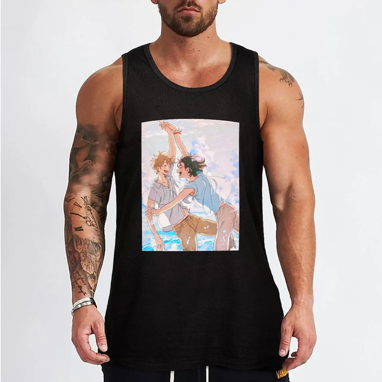 Mio X Shun - Umibe no Etranger Tank Top summer clothes quick-drying t-shirt Sportswear for men