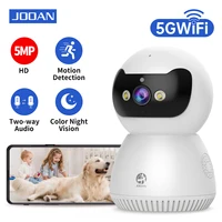 Jooan 5MP 3MP cámara IP PTZ 5G Wifi Monitor de bebé cámara de vigilancia inteligente para el hogar seguimiento automático Color cámara CCTV de seguridad nocturna