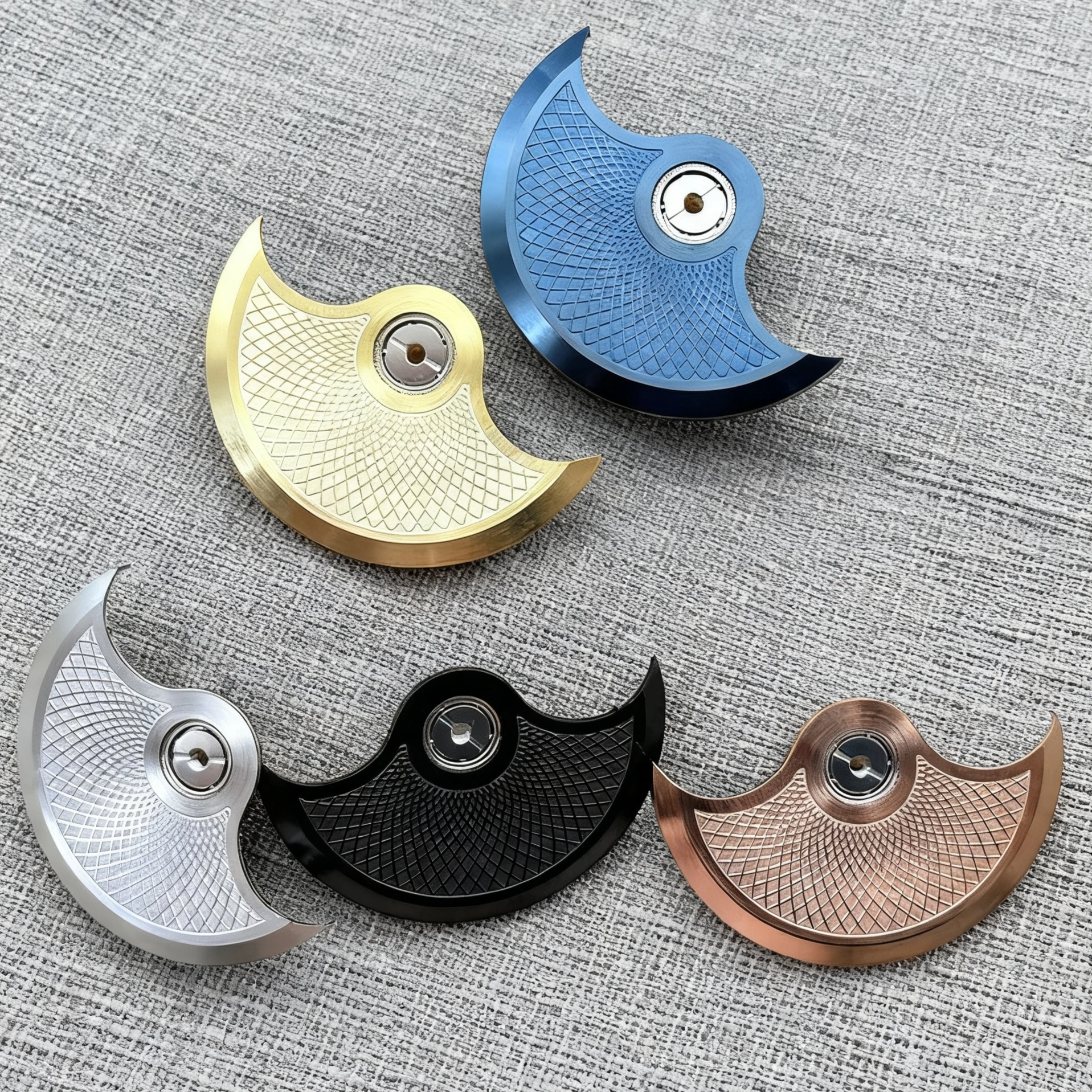 Anchor Design Automatic Rotor for NH35 NH36 Movement Engraved Oscillating Weight Hammer Watch Mod Replacement Part