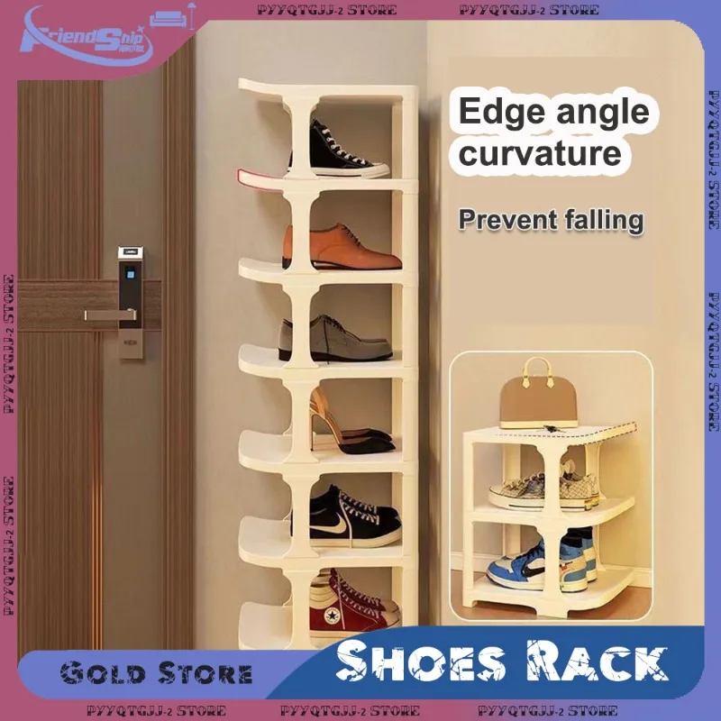 Multilayer Shoe Rack Simple Standing Storage Racks Wall Corner Stackable Shelves Household Dormitory Removable Shoe Organizers