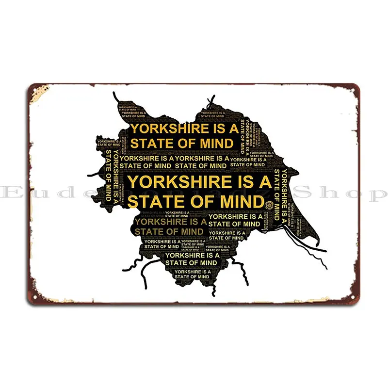 Eye Voodoo Yorkshire Is A State Of Mind Metal Plaque Poster Customize Custom Home Wall Decor Cinema Tin Sign Poster