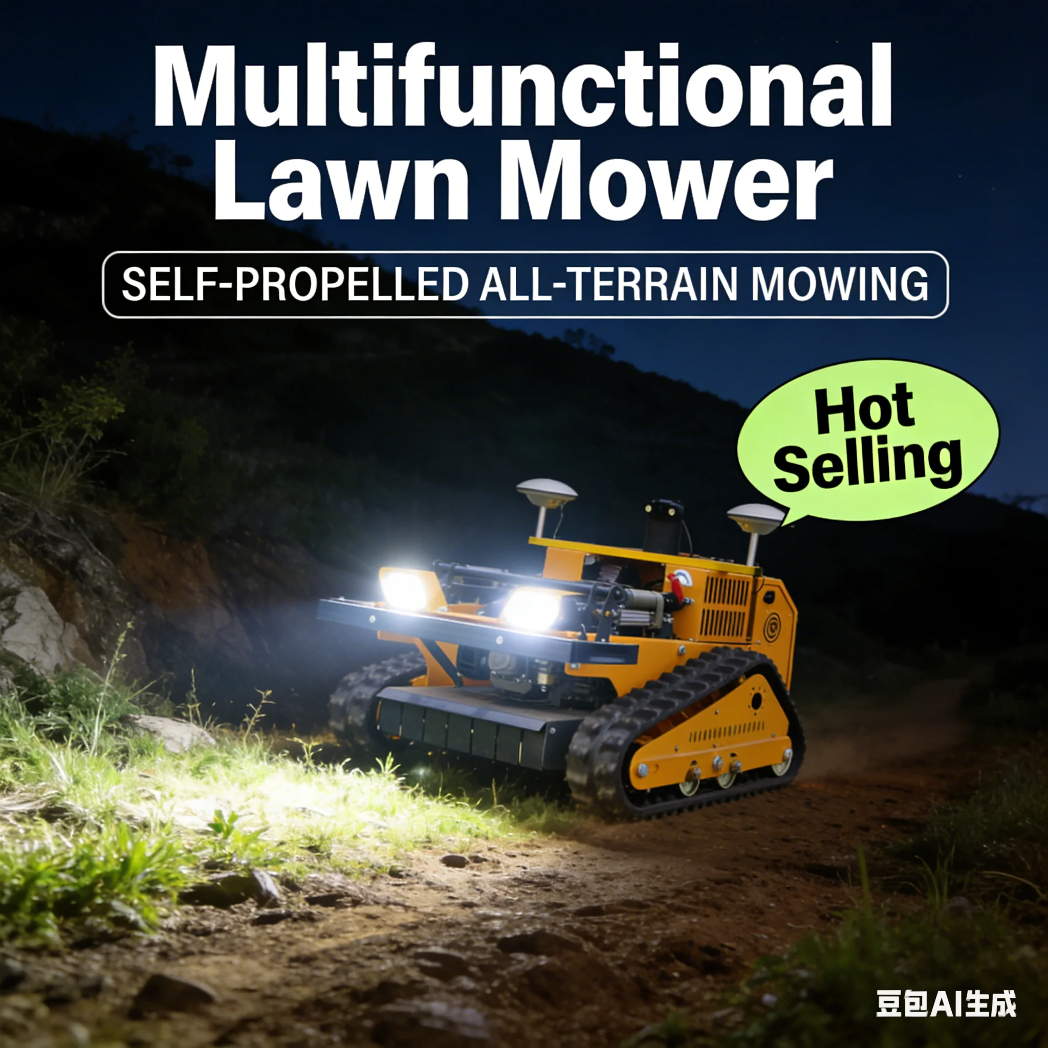 

Customized AWY-550 GPS Riding Lawn Mower Self Propelled Remote Control Cordless Engine 4-Stroke 224cc