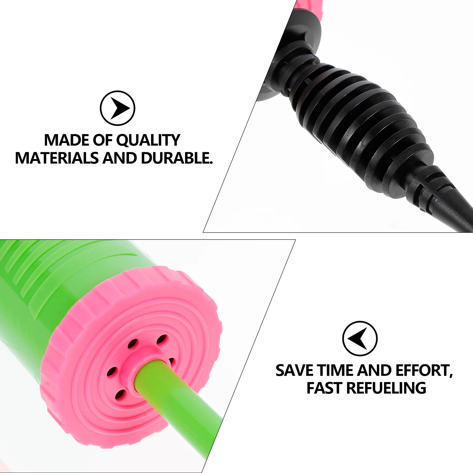 

2Pcs Balloon Hand Pump Plastic Air Pumps Two-Way Inflator Portable Lightweight Party Balloon Accessories Versatile Hand Pump