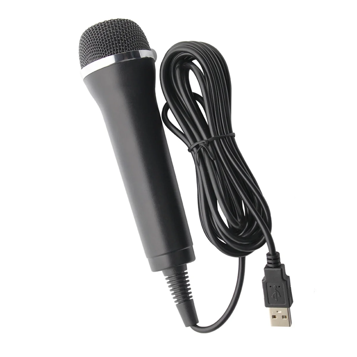 Universal USB Wired Microphone Karaoke Mic for Switch Wii PS4 PS3 XBOX ONE/360/ PC/PS2