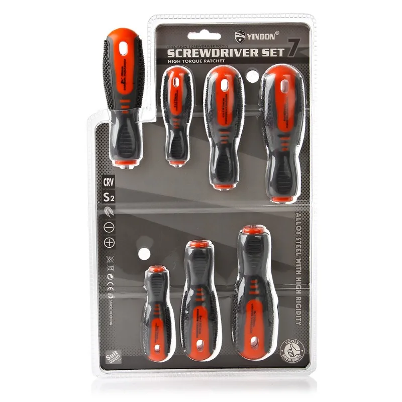 Blister Cushion Grip Screwdriver Phillips Flathead Household Set Magnetic Bit Set for Phone Laptop Watch Home DIY Kit S2 S2 Mini