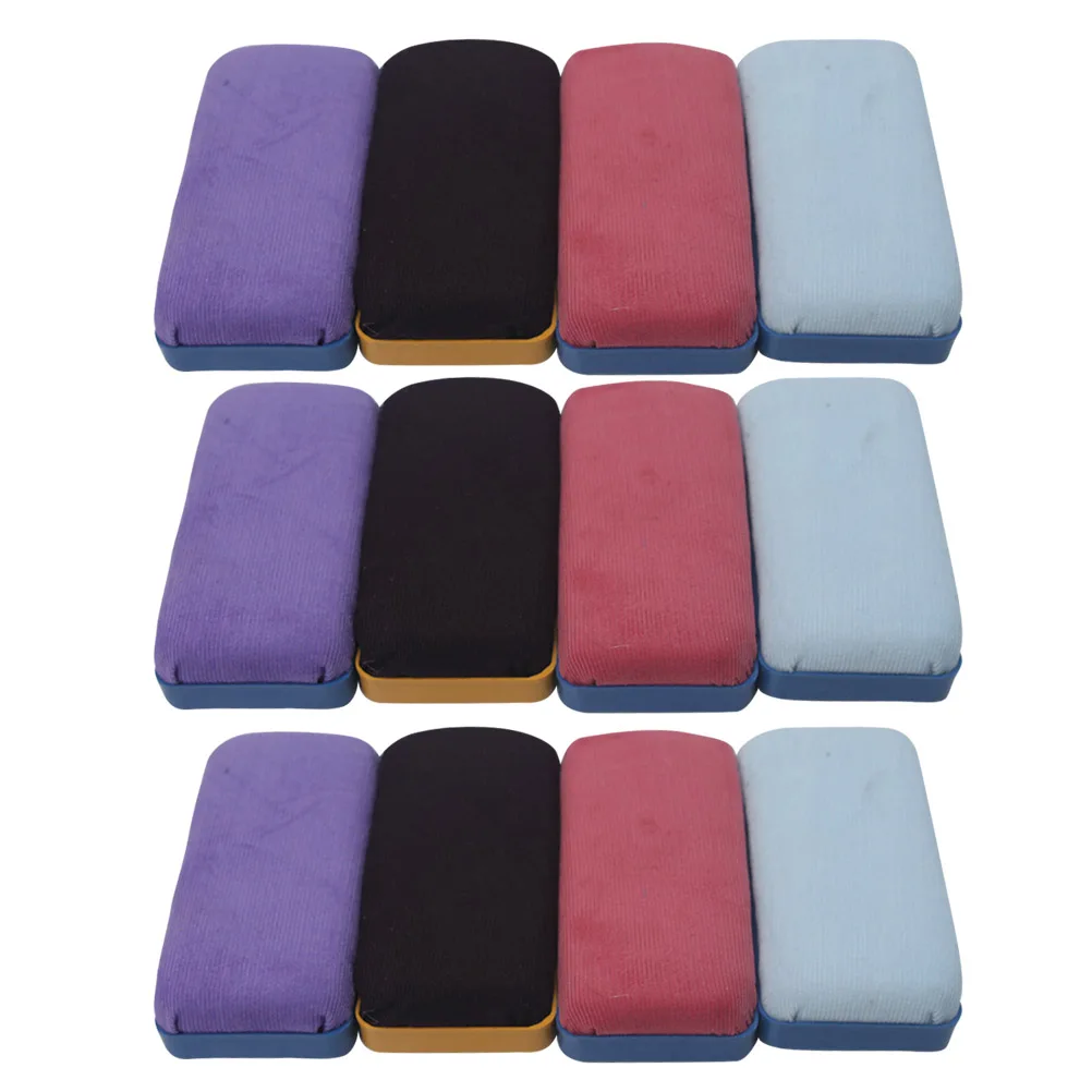 

12 Pcs Magnetic Blackboard Eraser Lightweight Velvet Brush No Kids Adult Classroom Office Whiteboards Dry Erase Boards