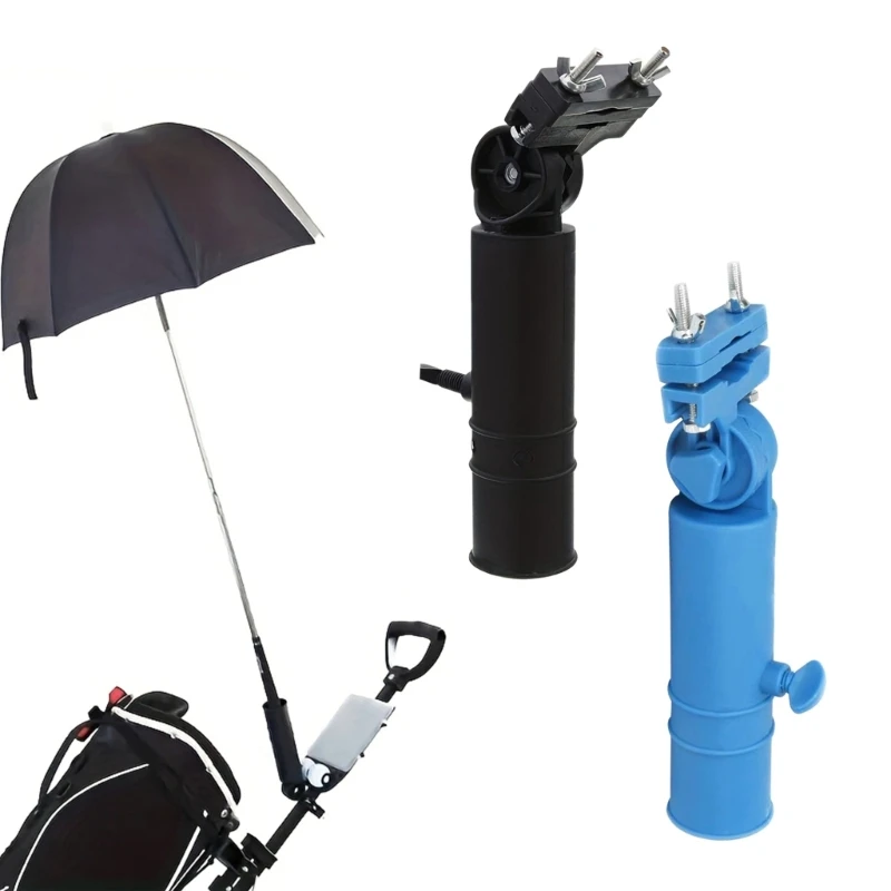 Adjustable Golf Club Cart Umbrella Holder Golf Trolley Universal Umbrella Base for Golf Cart Handles Golf Accesories Easy to Use