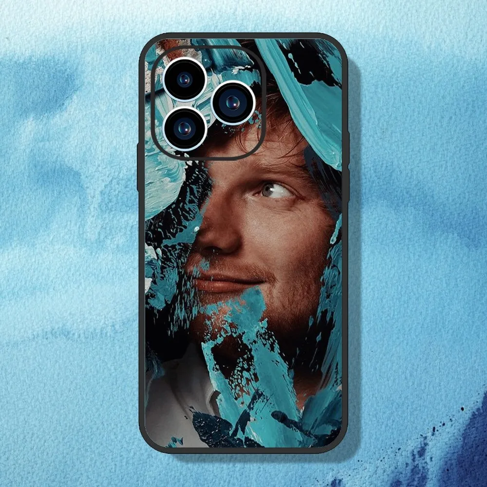 E-Ed Sheeran Singer Phone Case For iPhone 11 12 13 14 15 Mini Pro Max Plus 8 xr xs Black Shell