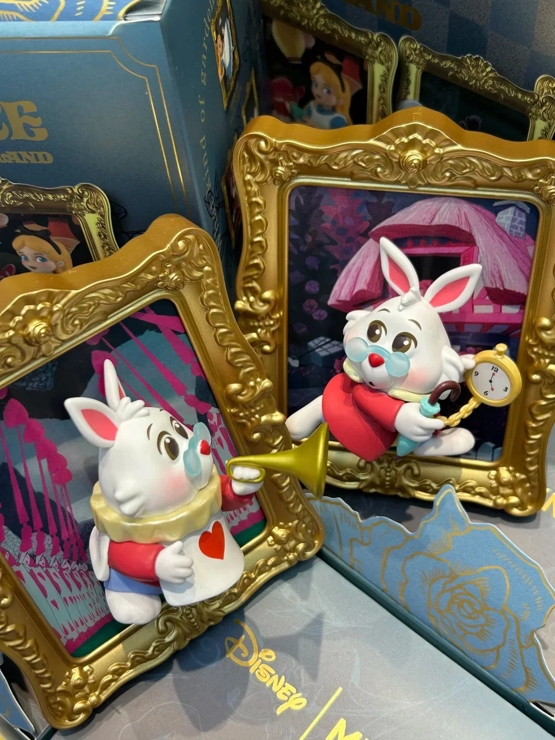 Boîte Surprise originale Alice au pays des merveilles, boîte aveugle, Kawaii, le lapin blanc, chat du Cheshire, modèle de jouet, cadeau