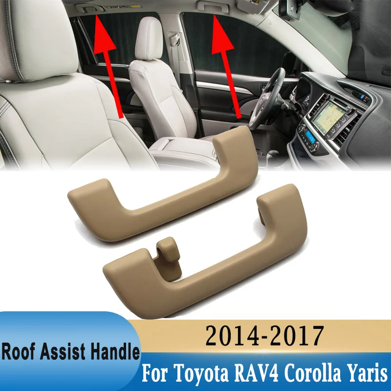 

Interior Roof Safety Handle Roof Pull Handle Ceiling Armrest Handrail For Toyota RAV4 Corolla Altis Yaris Vios 2014-2017