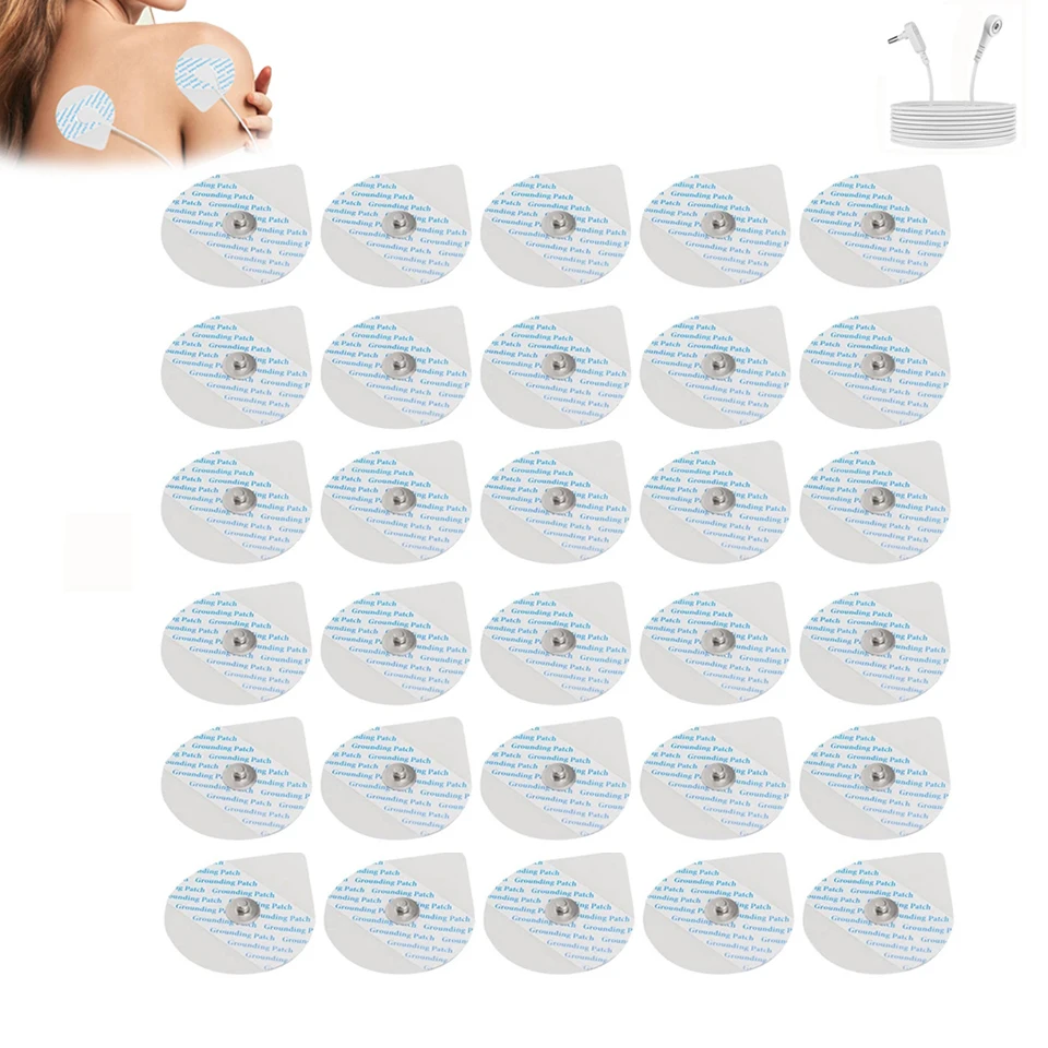 30PCS Grounding Electrode Pads Grounding Pads Relieve Body Pain And Pressure Eliminate Inflammation Massage SPA Salon