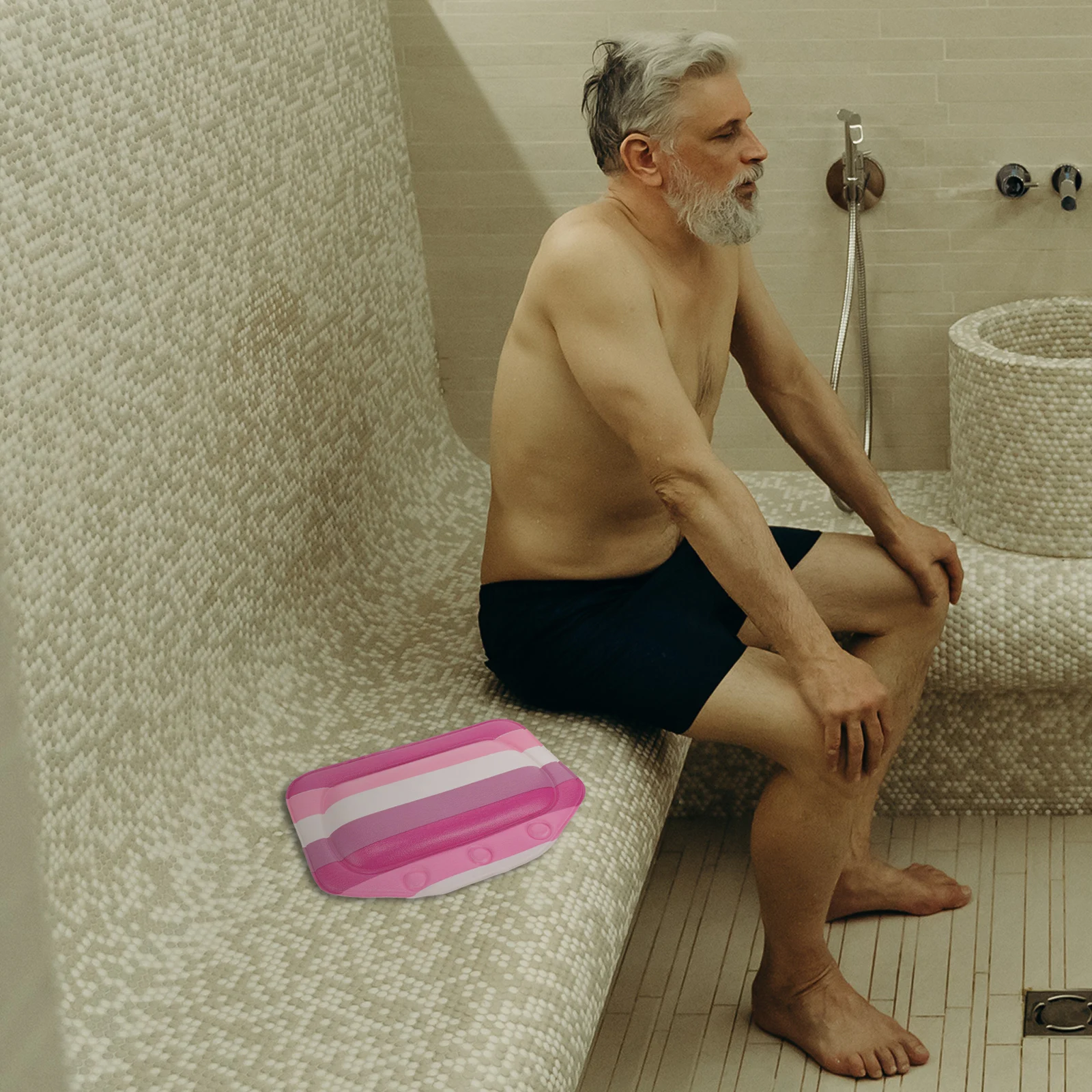 

Bathtub Pillow Bath Toy Head Drain Cushioned Mat Non Slip Soaking Tub Spa Shower Gift Bath Pillow Neck Bathtub