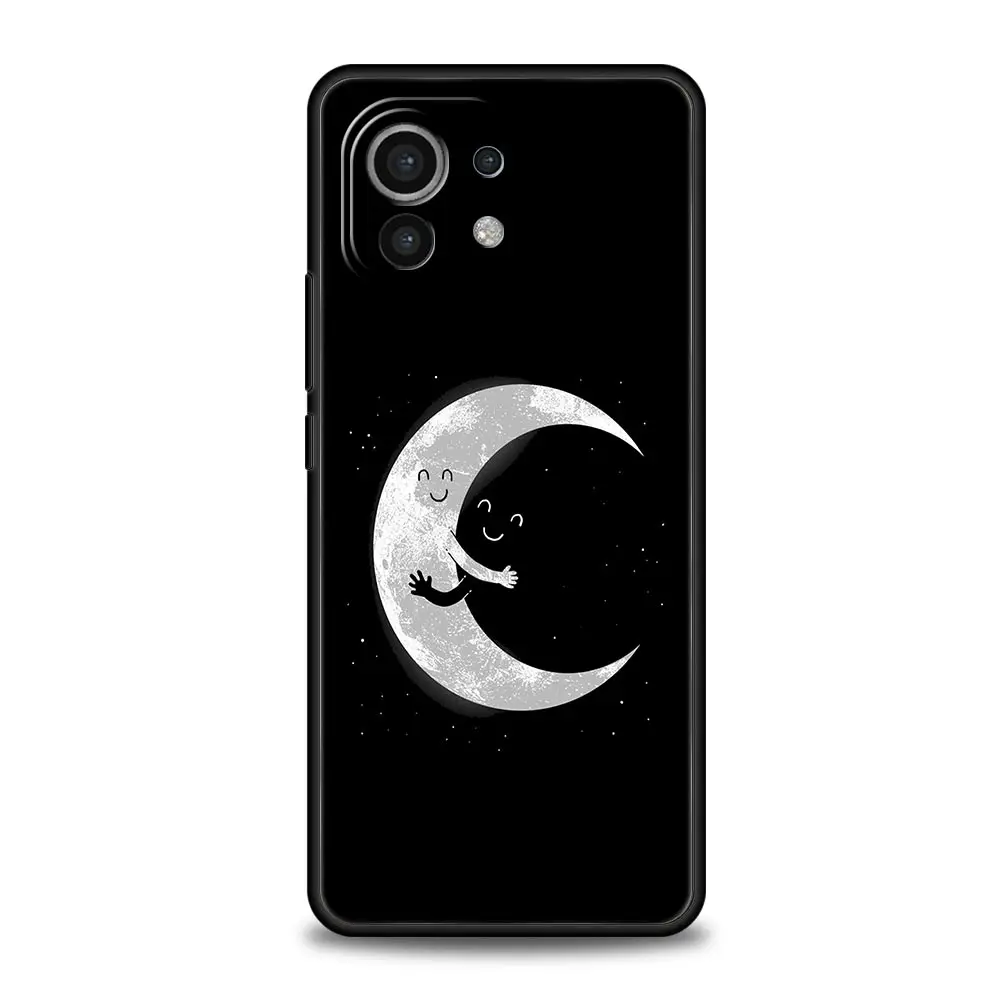 Phone Case For Xiaomi Mi 15 14 13 12 11 Lite 14T 13T 12T 11T Pro Poco X6 X5 M3 X3 Pro F5 F4 Cover Gothic Style Black Lip