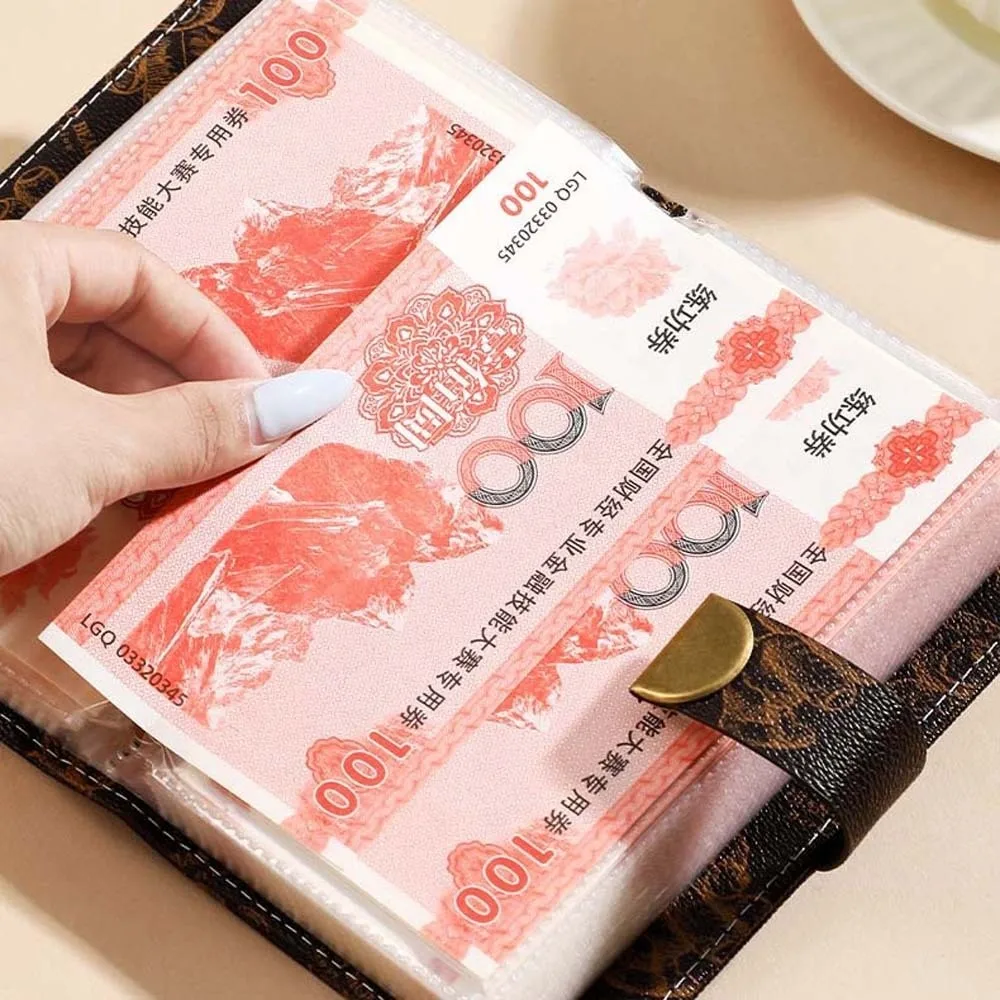 A6 Code Notebook for Money Cartoon Bear Printed Anti-splash Water Cash Budget Ledger Time Organizer Daily Plan