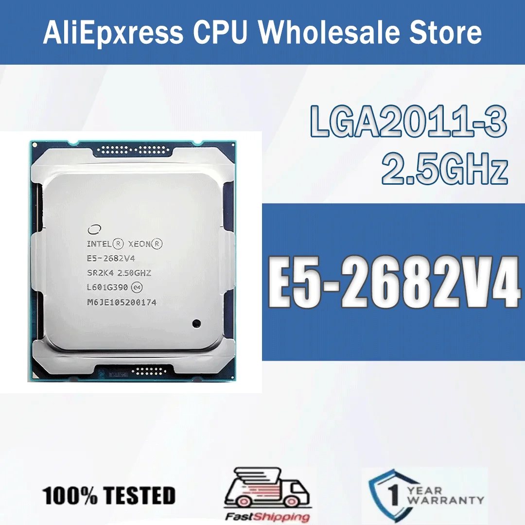 IntelXeonE5-2682V42,5GHz16Kerne32Threads40M120W14NME52682V4ComputerCPUProzessorE52682V4PaketLGA2011-3-AliExpress