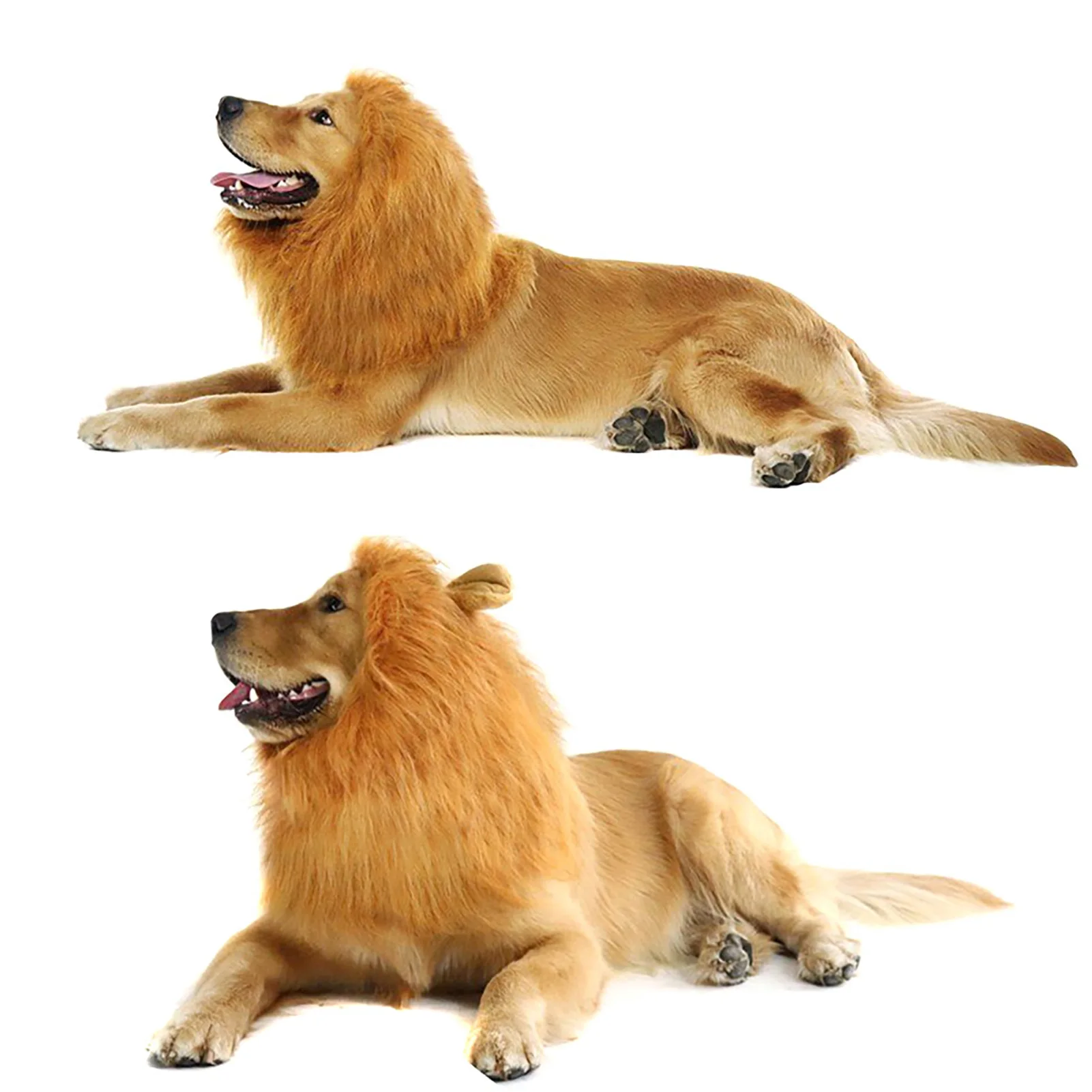 Pet Lion  Wig Costume Cat Lion Headgear Small Dog Hat Pet Funny Headdress for Halloween Christmas