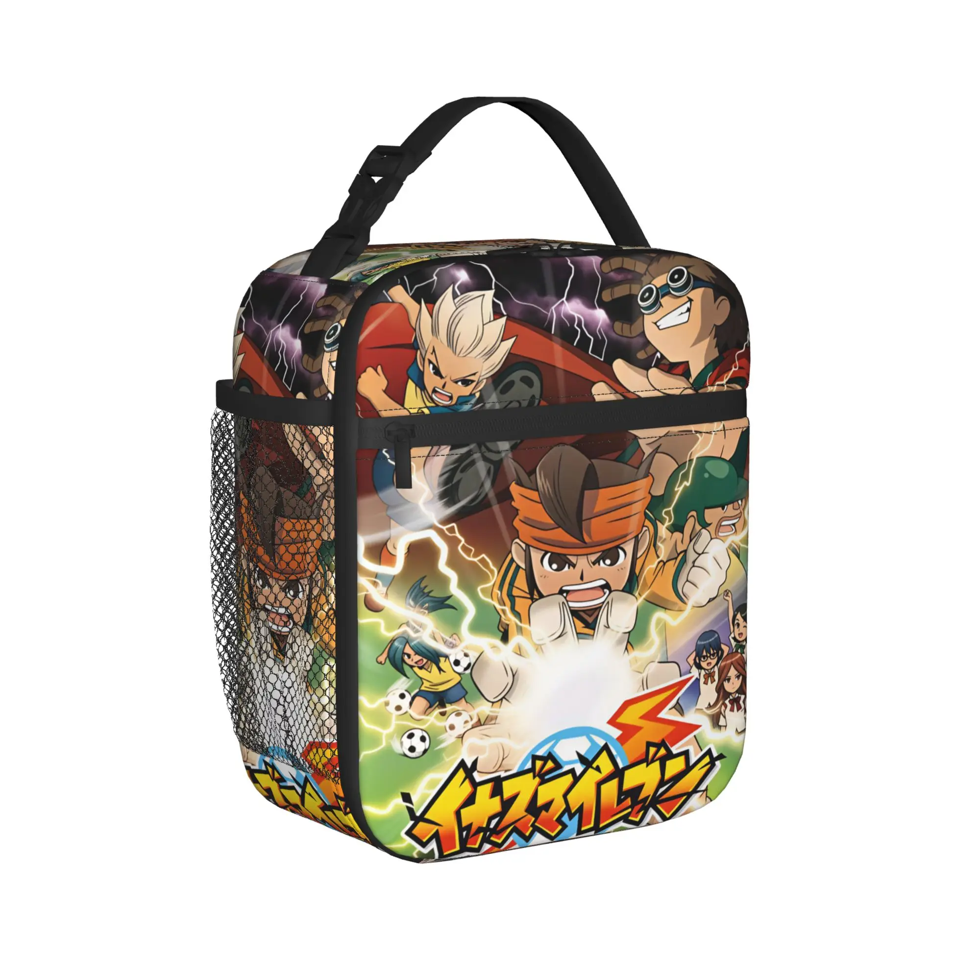 Inazuma Eleven Lunch Bag  Cute Lunch Box Travel Convenient Thermal Lunch Bags For Adult Oxford Graphic Cooler Bag