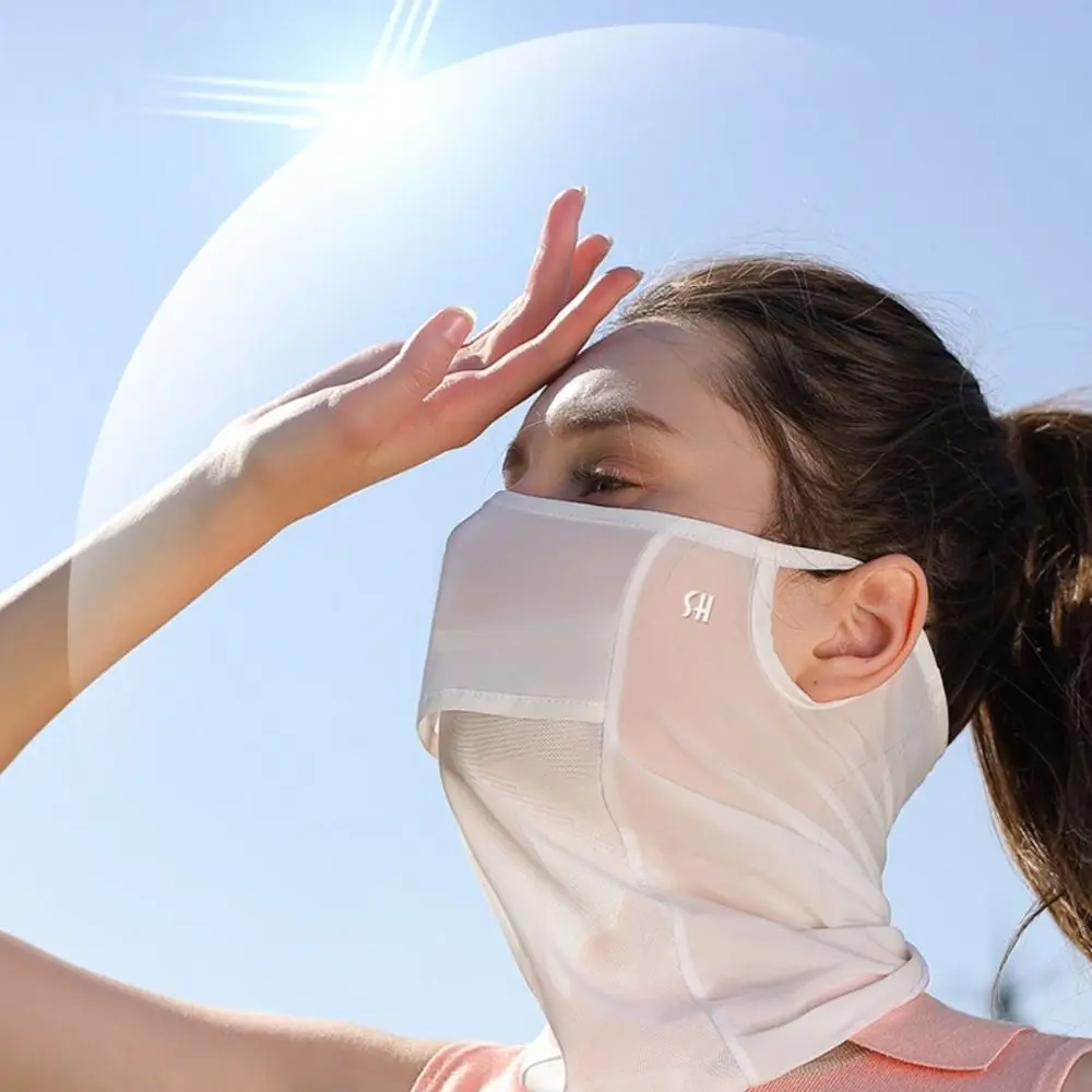 

Открытый солнцезащитный крем Рыбалка Верхняя езда Солнцезащитный шарф для лица Ледяной шелковый нагрудник Маска для лица Маска для шелка