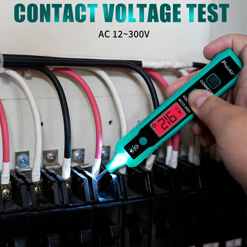 Pro'sKit NT-320 digital display test pen for electricians to measure disconnection and multi-function intelligent induction test