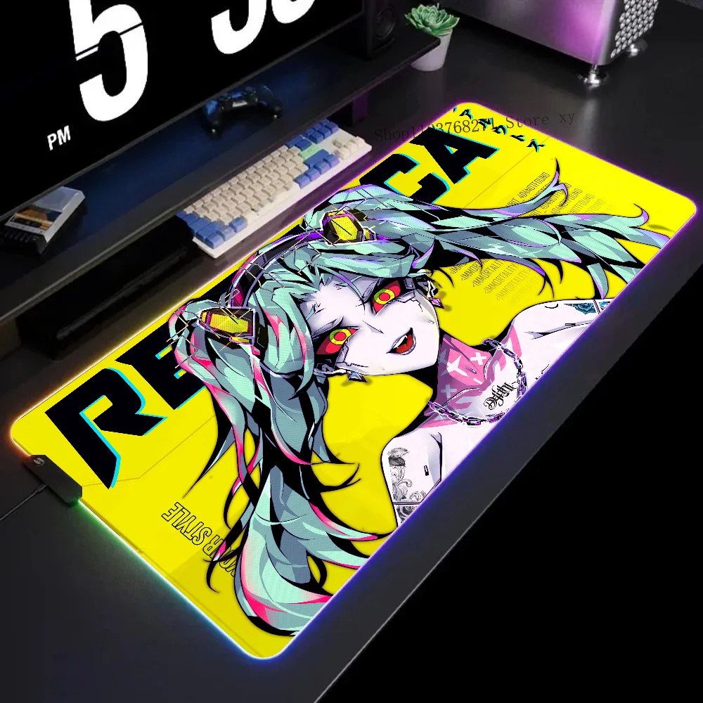 Rebecca Alt. Version Mousepad XXL RGB Gaming Mouse Pads HD Black Gamer Accessories Large LED