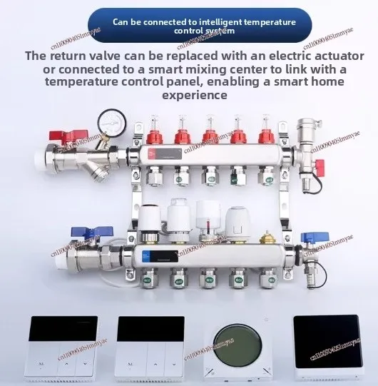 Stainless steel floor heating water separator PEX manifold floor heating set
