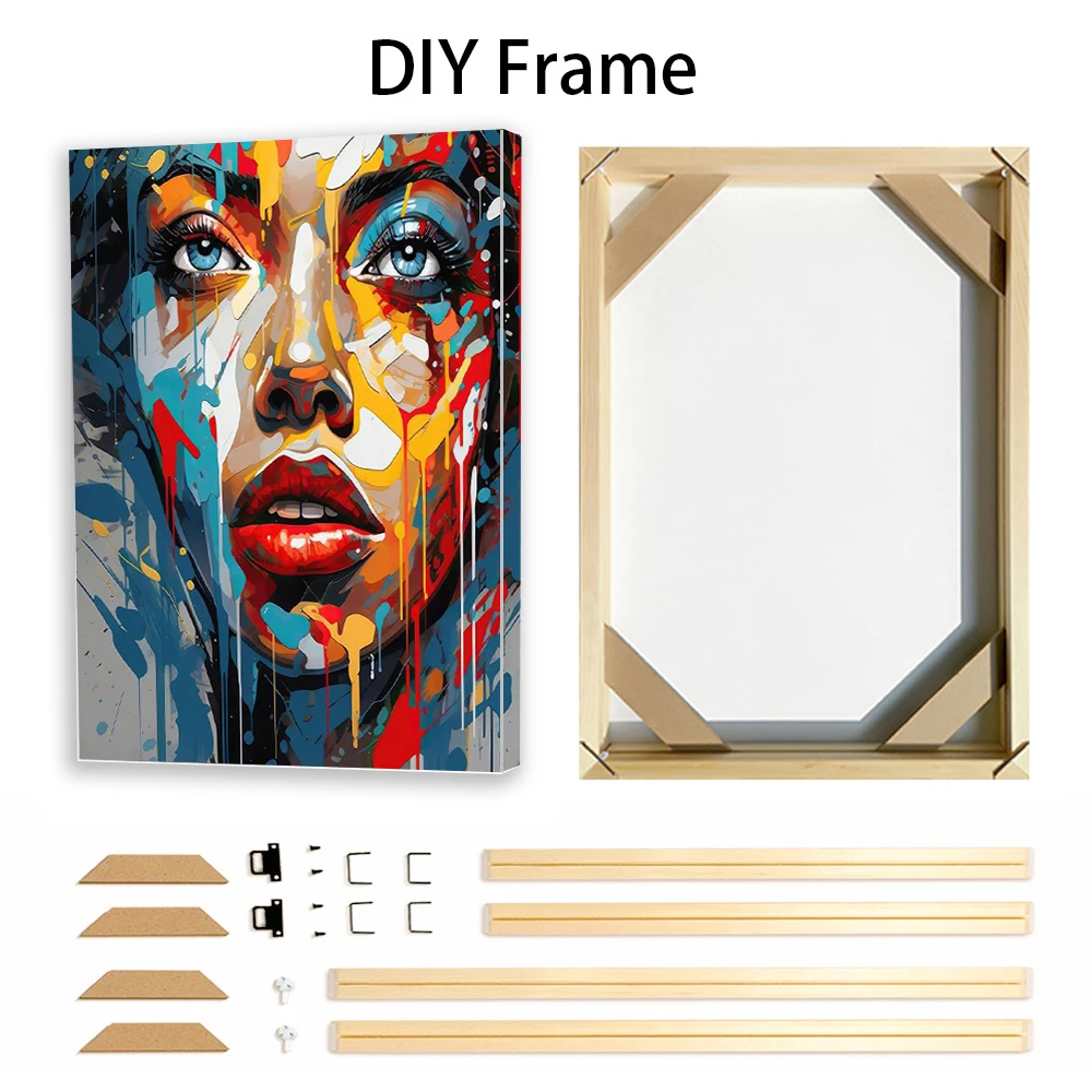 Dropshipping Wooded Photo Frame DIY Wood Painting Frame for Photos on The Wall, 50x70 60x80 CM,Room Home Decor Picture Frames