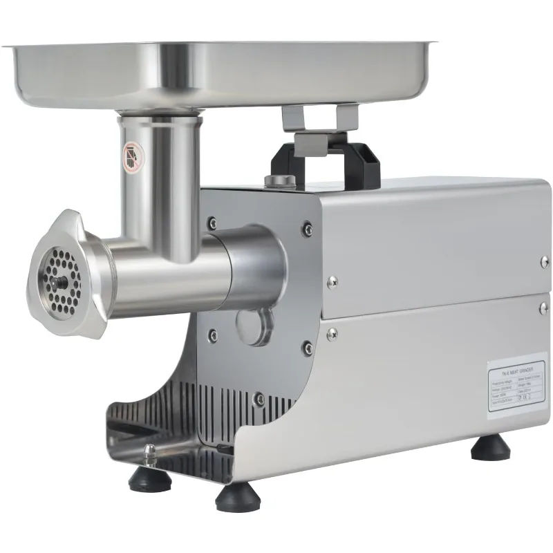 

304 Stainless Steel Electric Meat Grinder, 2800W Max Heavy Duty, For Home Use with 2 Blades, 3 Plates, 3 Stuffing Tubes