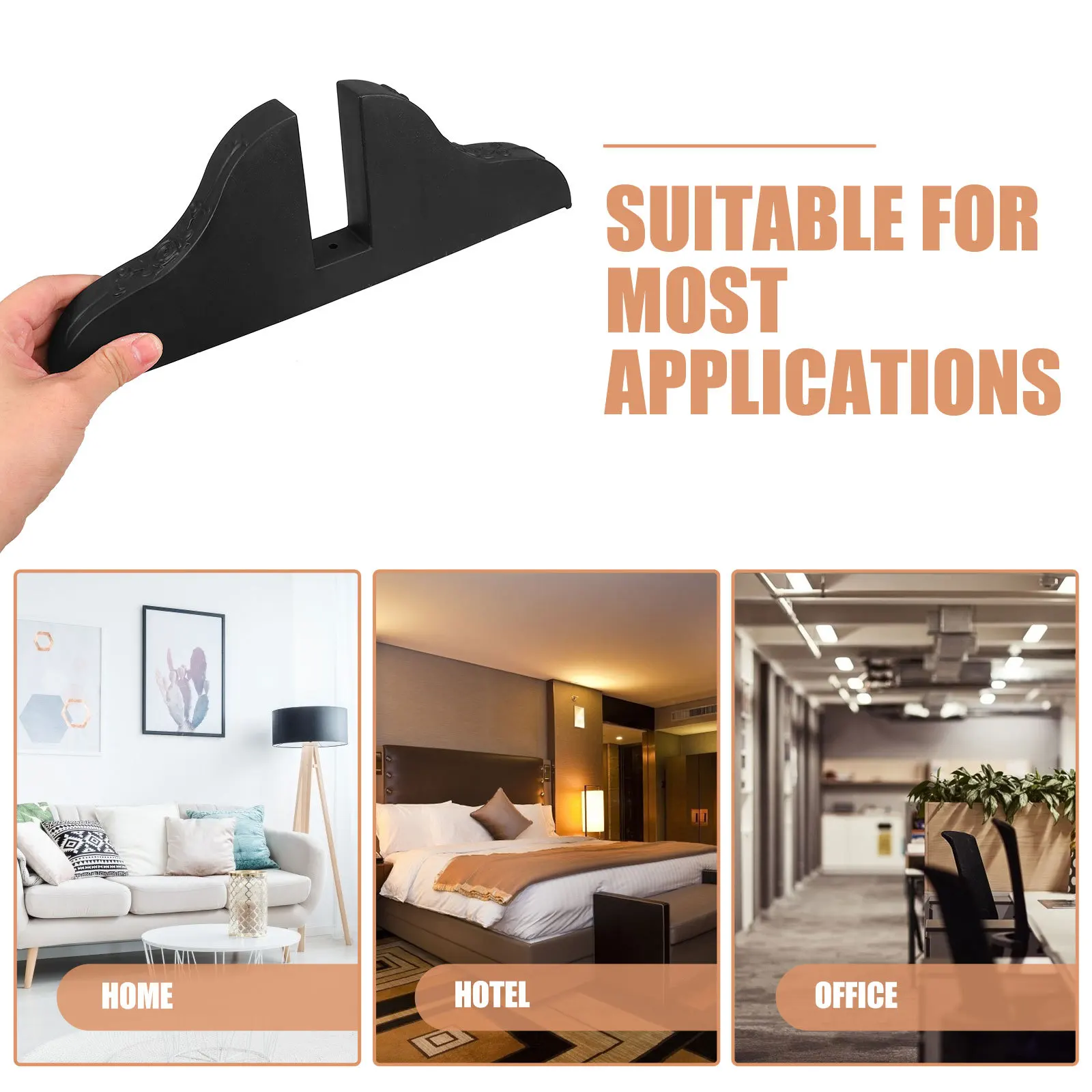 2pcs Room Divider Stand Screen Partition Base Wear-Resistant Folding Support For Home Office Hotel Classroom Library Panel Feet