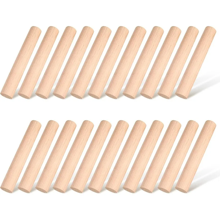 

20 Pieces Small Wooden Rolling Pin, Dumpling Dough Roller Wooden Mini Rolling Pins Kitchen Utensil Tool for Fondant, Pasta, Brea