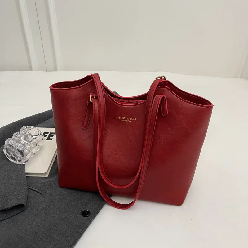 2024 Autumn And Winter New Large-Capacity Ladies Bag, Single Shoulder Underarm Women'S Bag,Tote Bag,Big Hand Bags For Women