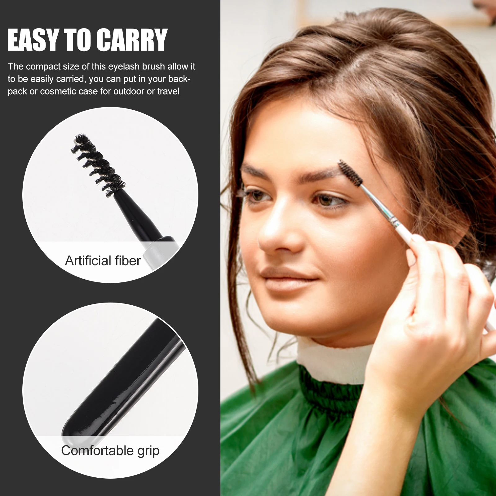 

6 Pcs Eyelash Brush Artificial Fiber Multifunctional Miss Makeup Tools Safe Healthy Plastic