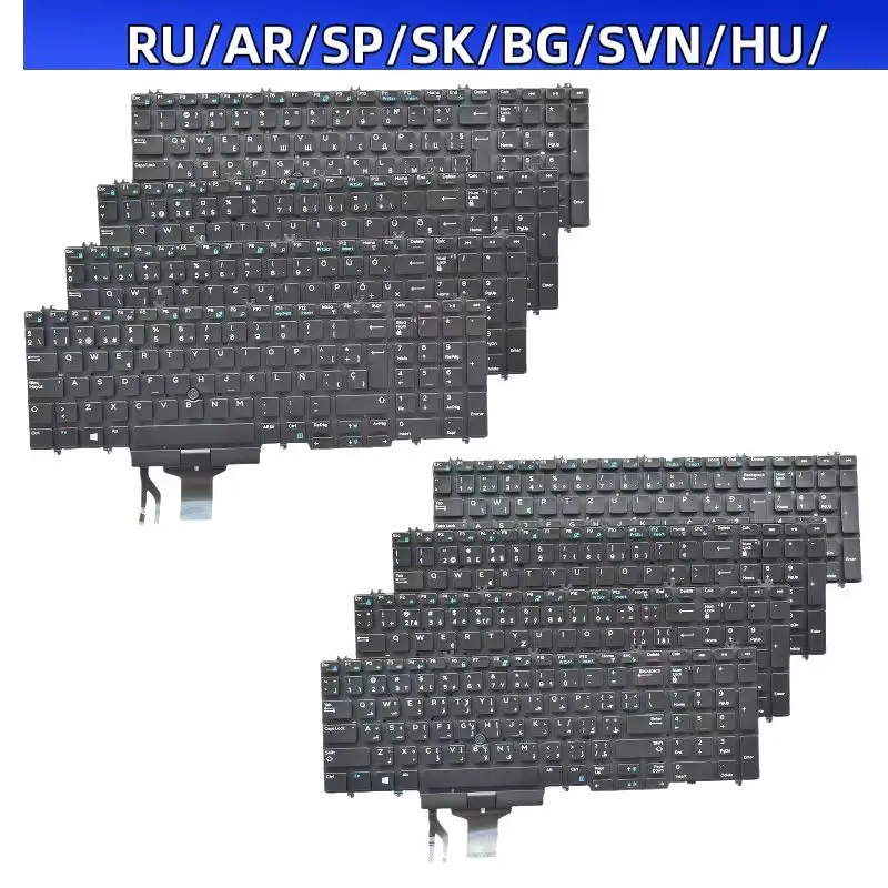 Laptop Keyboard for Dell 7530 7540 7730 7740 M7530 Non Backlit Multiple Language Layout RU AR PO SP SK BG SVN HU ETNA