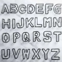 High-End Home Furnishings in hotels, Hollowed Out Iron Handicrafts, 24 Small English Letter Decorations