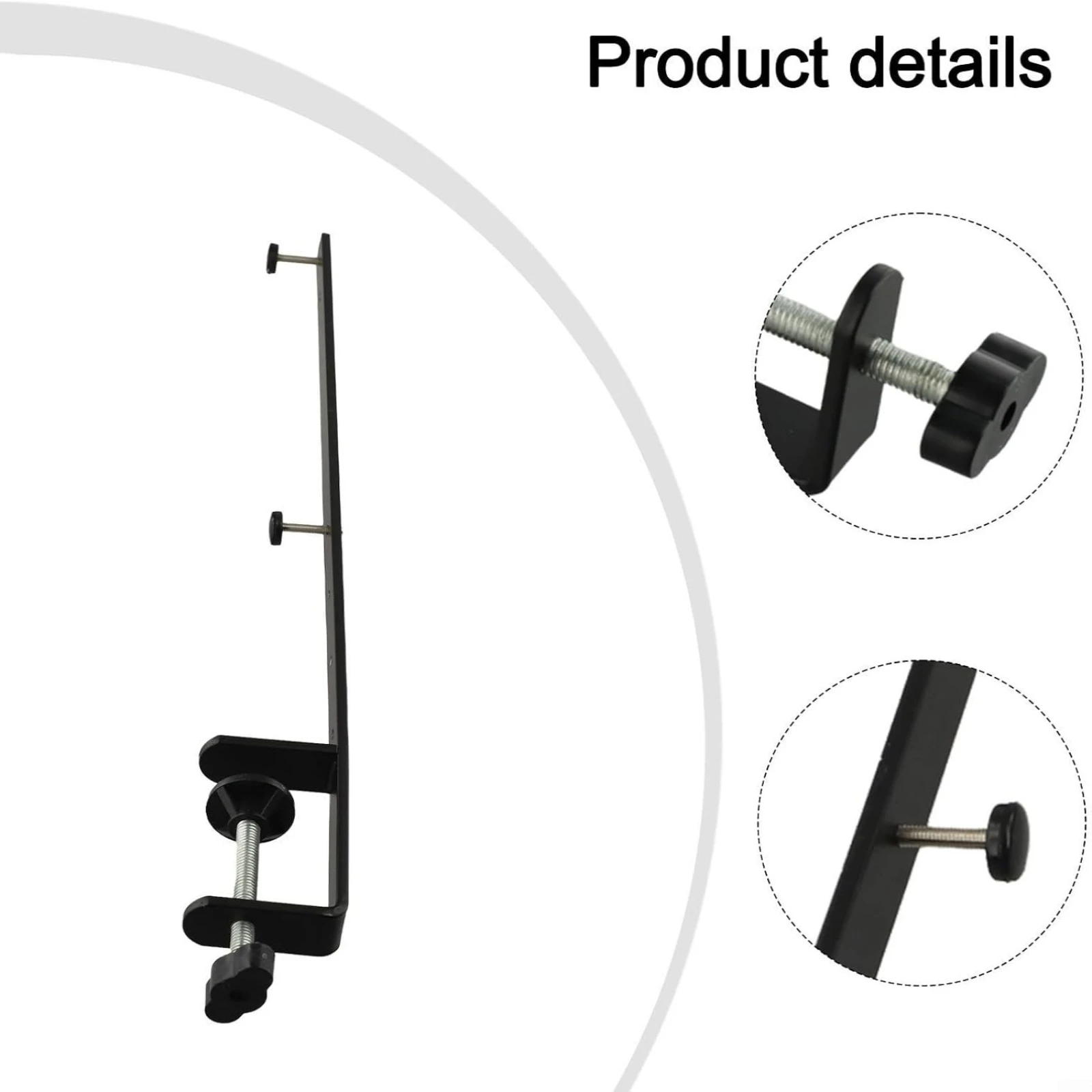 2 Pieces Desk Clamp Bracket Heavy Duty Mounting Bracket with Clamp Table Mount Sturdy Long-Lasting for Telecommuting Workers