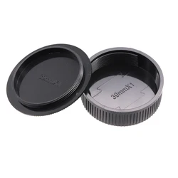 M39 Rear Lens Cap or Camera Body Cap or Cap Set Plastic Black Cover Lid for All M39 (M39x1) mount cameras and lenses