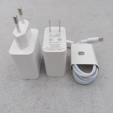 Сверхбыстрое зарядное устройство Huawei EU US SuperCharge, 66 Вт, кабель USB Type C для Huawei Pura 80 70 Ultra P60 P50 Pro Mate 60 50 40 RS X3 X5