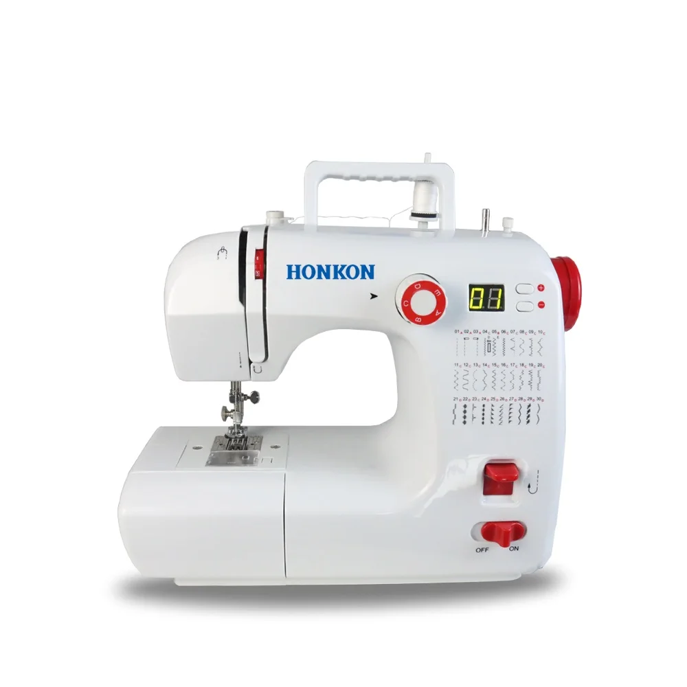 HONKON HK 702 Small watt 24W 6KG Mini Domestic Sewing Machine Household 30 Stitch Patterns to Choose