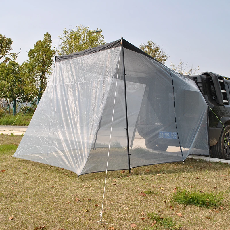 

Portable SUV Car Rear Tent - 4-Person Awning Sun Shelter with Mosquito Net, Easy Setup Car Canopy for Outdoor Camping