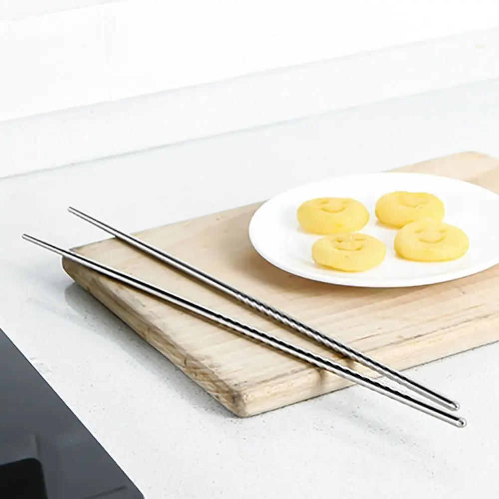 Stainless Steel Lengthened Hot Pot Chopsticks Frying Chopsticks Tableware Lo Mein Cooking Tools