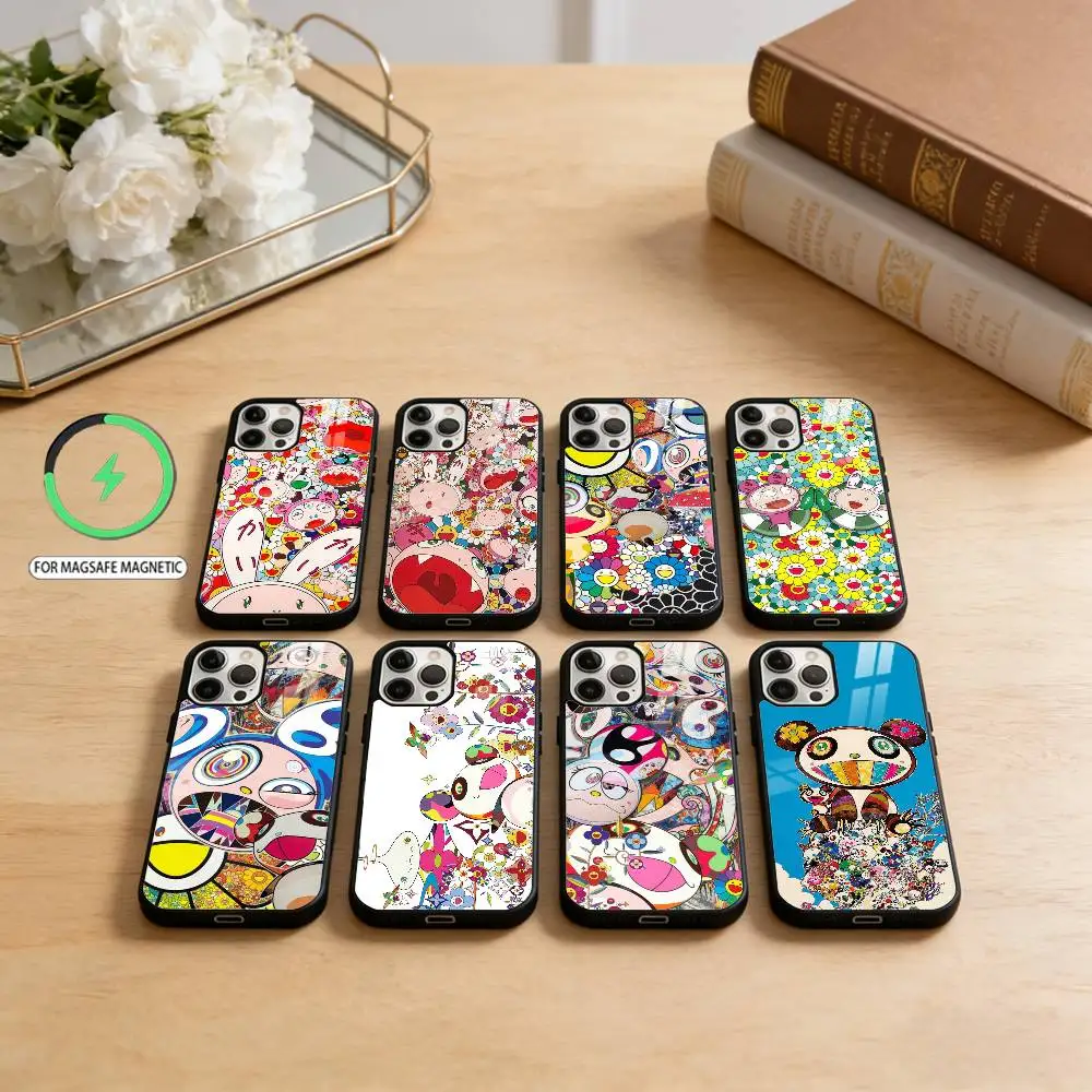 M-MurakamiS A-Art   Phone Case For iPhone17,16,15,14,13,12,11 Plus,Pro Max Magnetic For Magsafe Wireless Charging