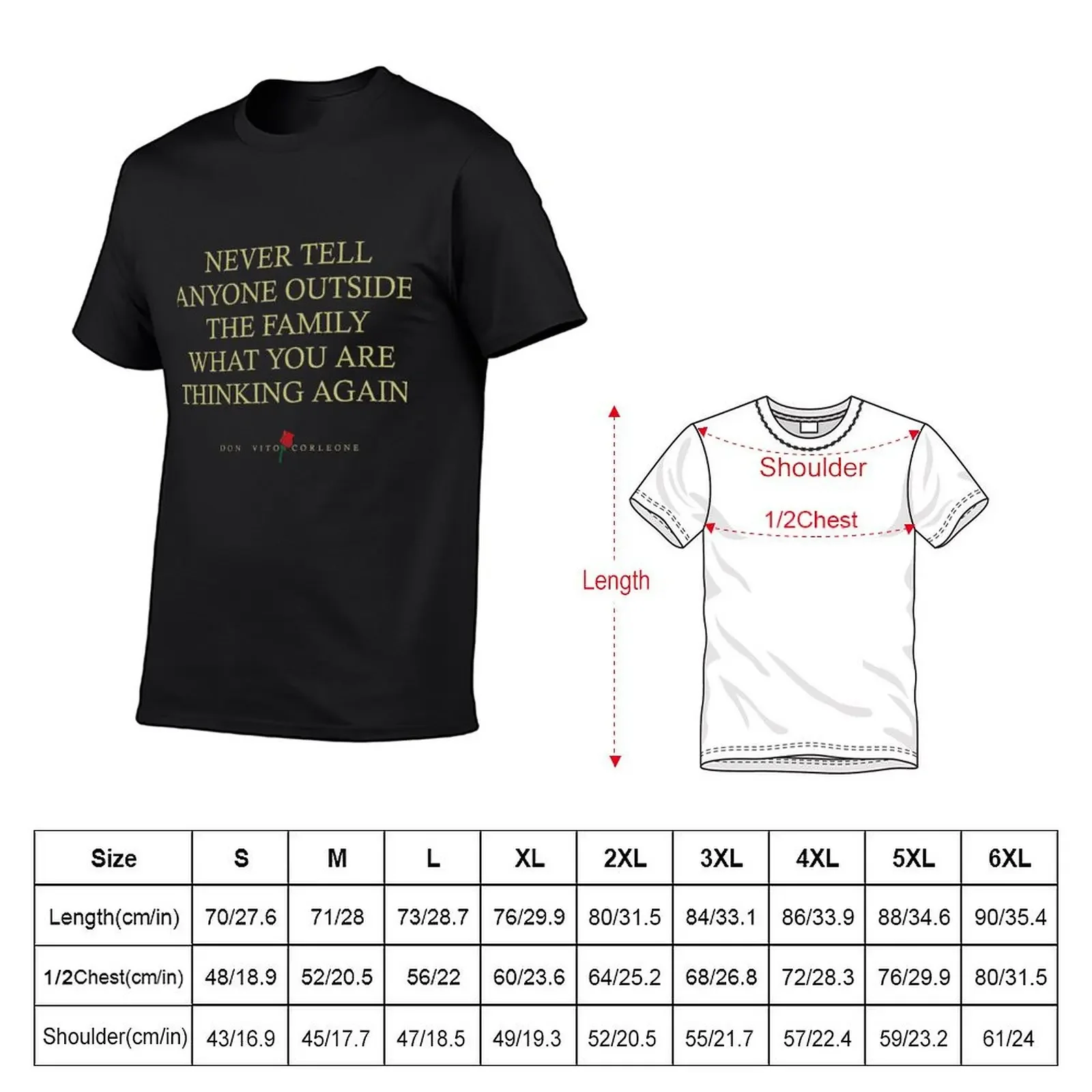 Quotes from: The Godfather on Thinking T-Shirt cute clothes designer shirts mens vintage t shirts