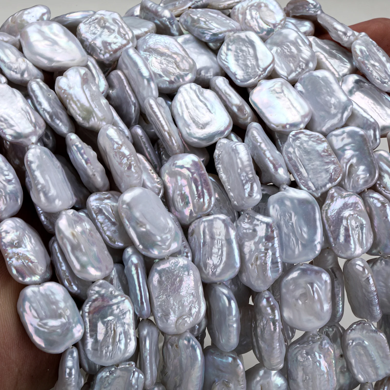 Freshwater Baroque Loose Pearls Irregular Square Shape DIY Jewelry Making Beads Semi-finished For Earrings Necklace Bracelet