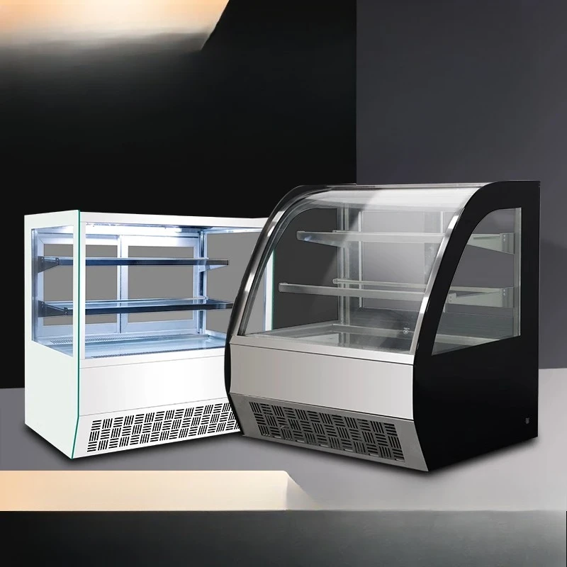 

Small desktop cake cabinet, refrigerated display cabinet, commercial air-cooled bar, beverage crisper, mousse cabinet, freezer