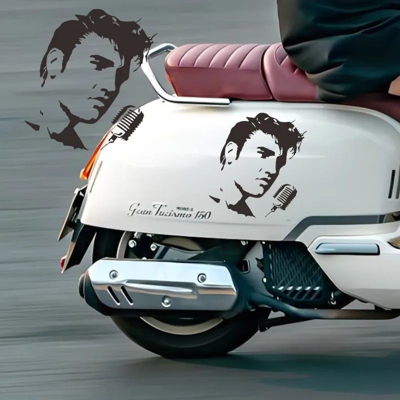 

Car Stickers Decor Motorcycle Decals Personalized Fashion Elvis Decorative Accessories Creative Sunscreen Waterproof #567