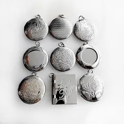 Everfast Wholesale 20pc/lot New DIY Big Photo Frame Charms Locket Copper Pendant Jewelry Making Family Memories Gift Collection