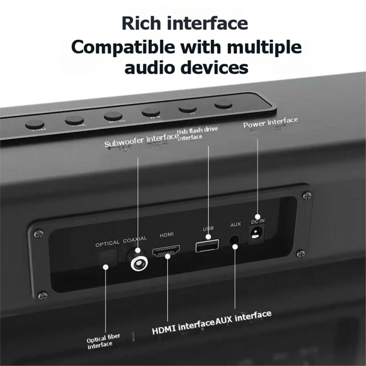 【~ NEW A25M】Soundbar Subwoofer, Home Theater Projector, TV Speaker, Soundbar, Bluetooth Speaker