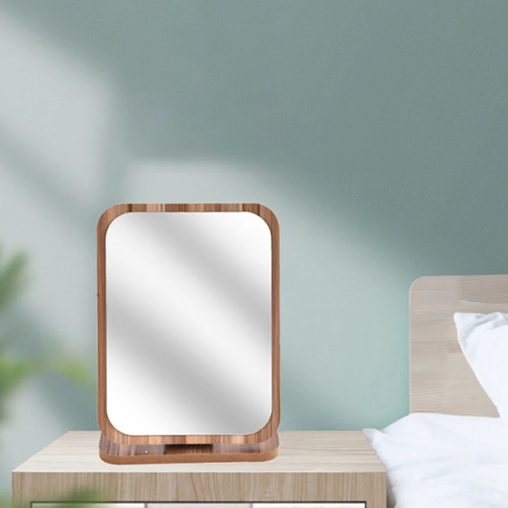 Eleganter Klappspiegel, drehbares Desktop-Design für Make-up, Rasieren, Dressing, Tischplatte, Waschtisch, Heimdekoration, Geschenk, drehbarer Spiegel