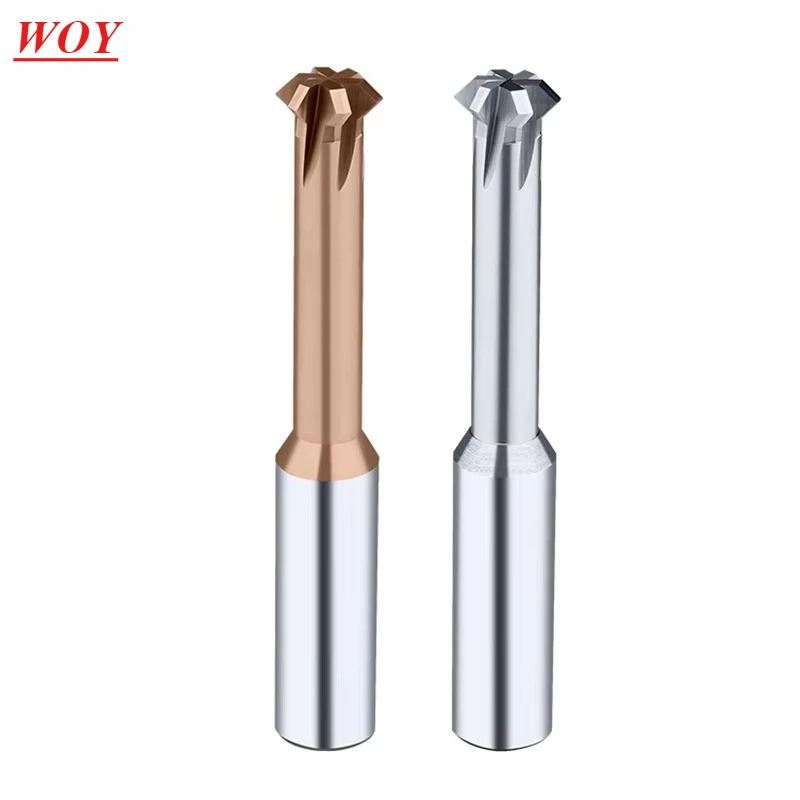 WOY Front Back Deburrer Double Angular Chamfering Cutter Inner Chamfer90 60 Degree for Metal Hole Internal Burr Removal CNC Tool