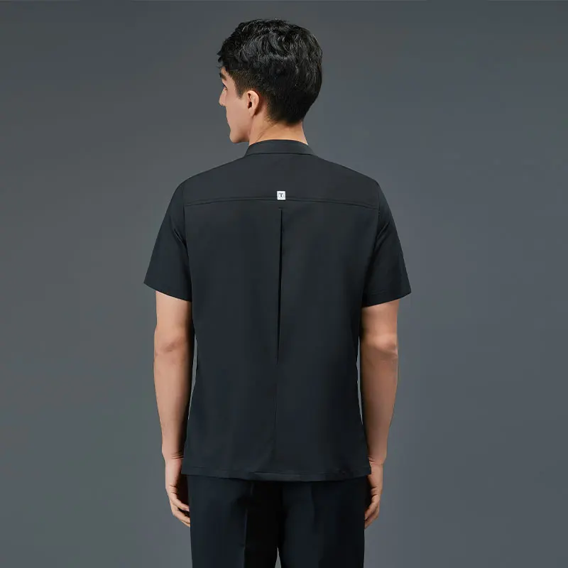 Рабочая одежда для пекарни, мужская рубашка для шеф-повара, куртка для официанта, одежда для приготовления пищи, топы, рабочая одежда