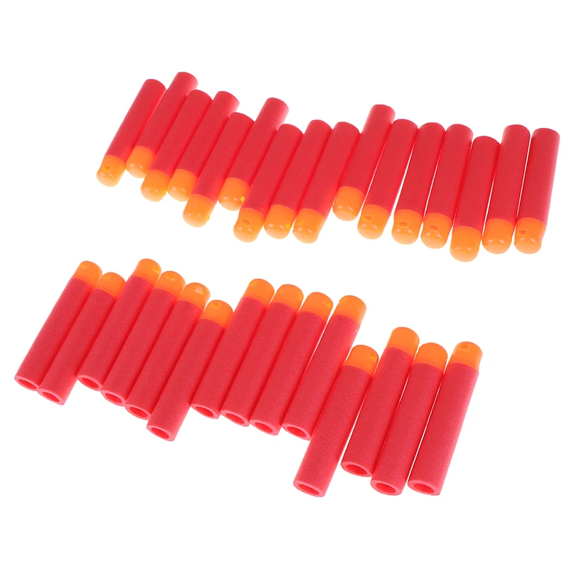 Red Sniper Rifle Darts Bullets Mega für Nerf 9,5 cm Mega 12–30 Stück Schaumstoff-Nachfüllpfeile Big Hole Head Bullets für N-Strike Mega